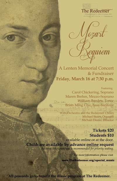 Mozart Requiem poster 2012